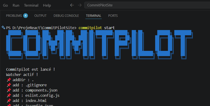 CommitPilot : Votre Assistant git assisté par IA
